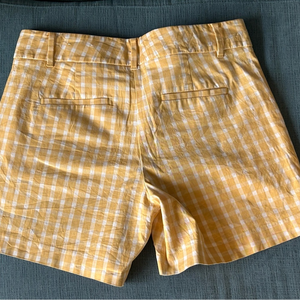 Ann Taylor Yellow Checkered Women's - Picture 2 of 8